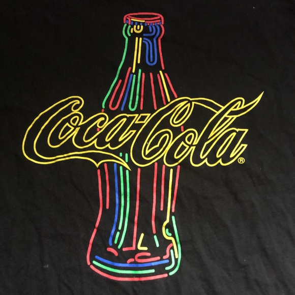 Coca-Cola Neon Sign Shirt Size Large - Picture 2 of 4